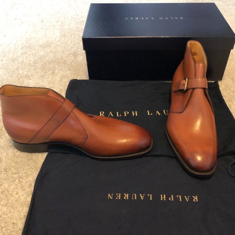 Ralph Lauren Purple Label Burnished Boots